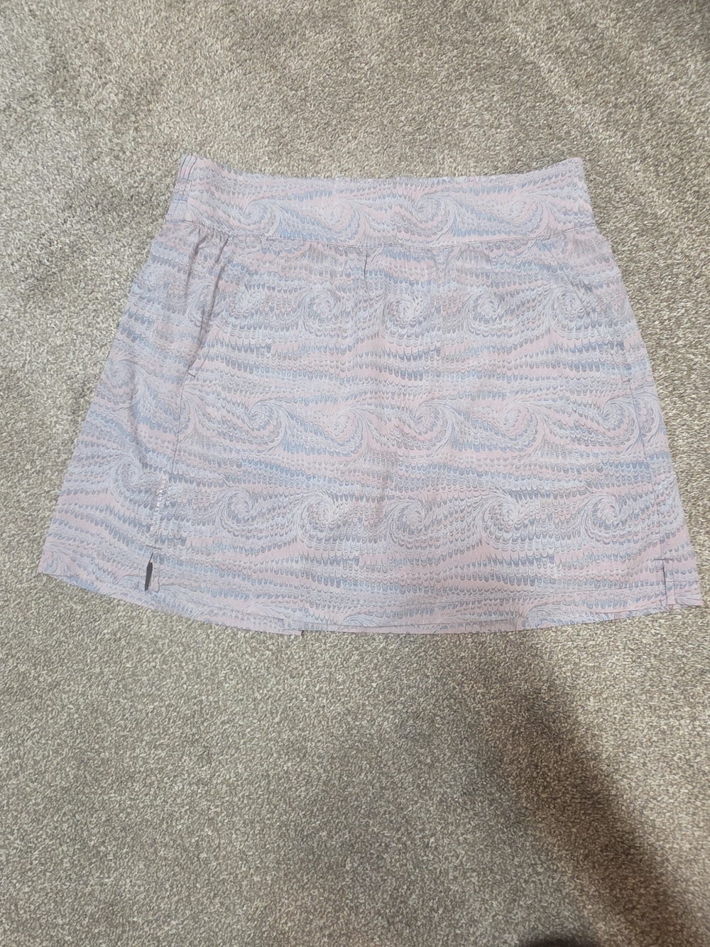 Travis Mathew Pastel Pink & Light Blue Mini Skirt